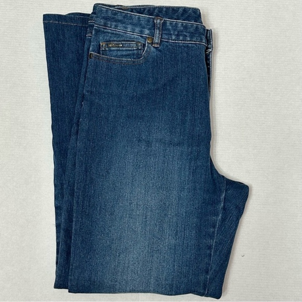 O By Oscar De La Renta Women’s Size 12 Medium Wash Bootcut Denim Jeans